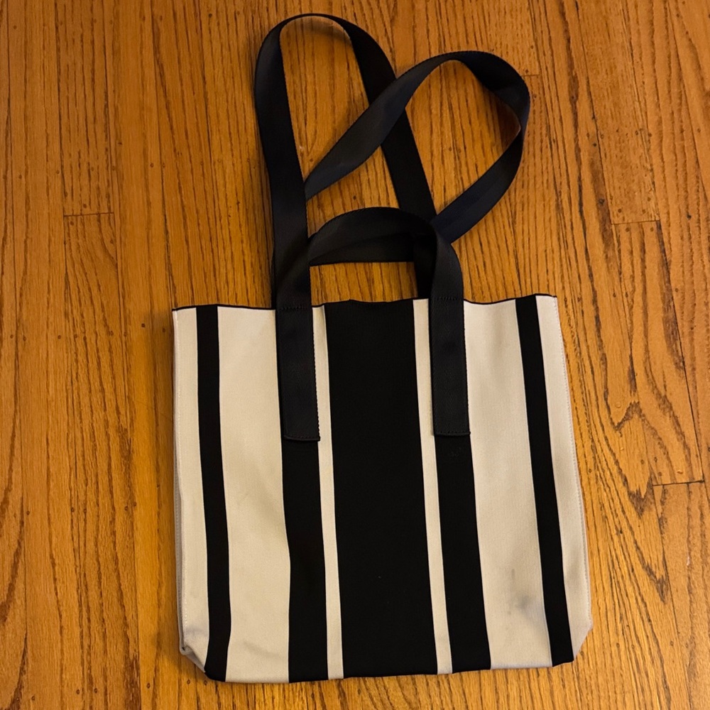Zara Black and White Tote Bag